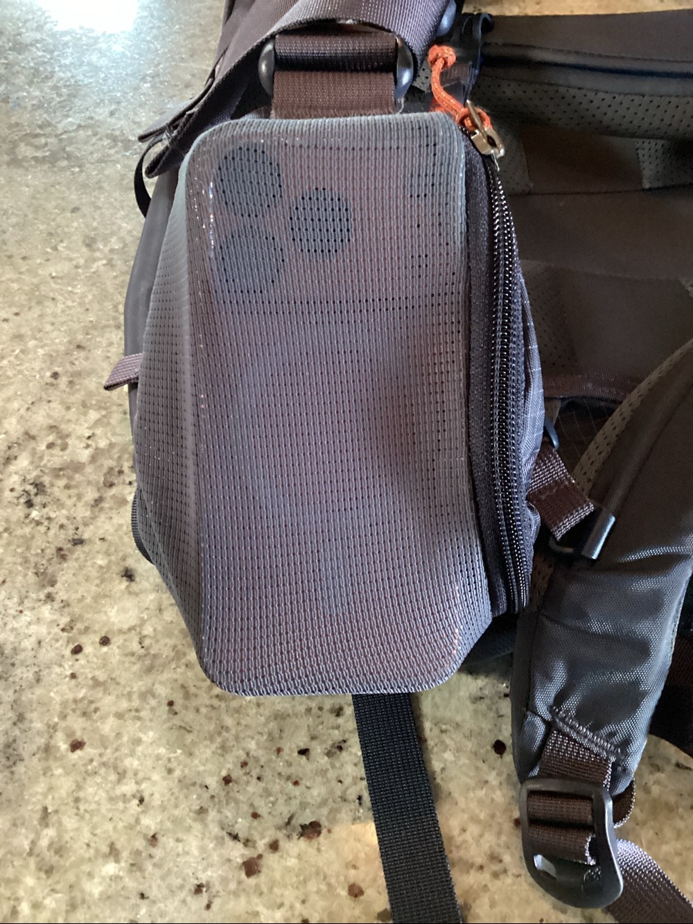 REI Trail 40 Women’s Backpack - Slate Gray with Orange Accents - Picture 6 of 7